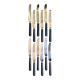 12 blackened wooden knives