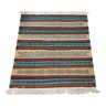 Tapis berbère multicolores tissés mains en laine naturelle