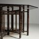 Table basse octogonale en bambou XL