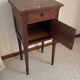 Table de chevet ancienne marbre et bois