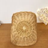Natural wicker presentation basket