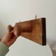 Vintage wooden wall coat rack