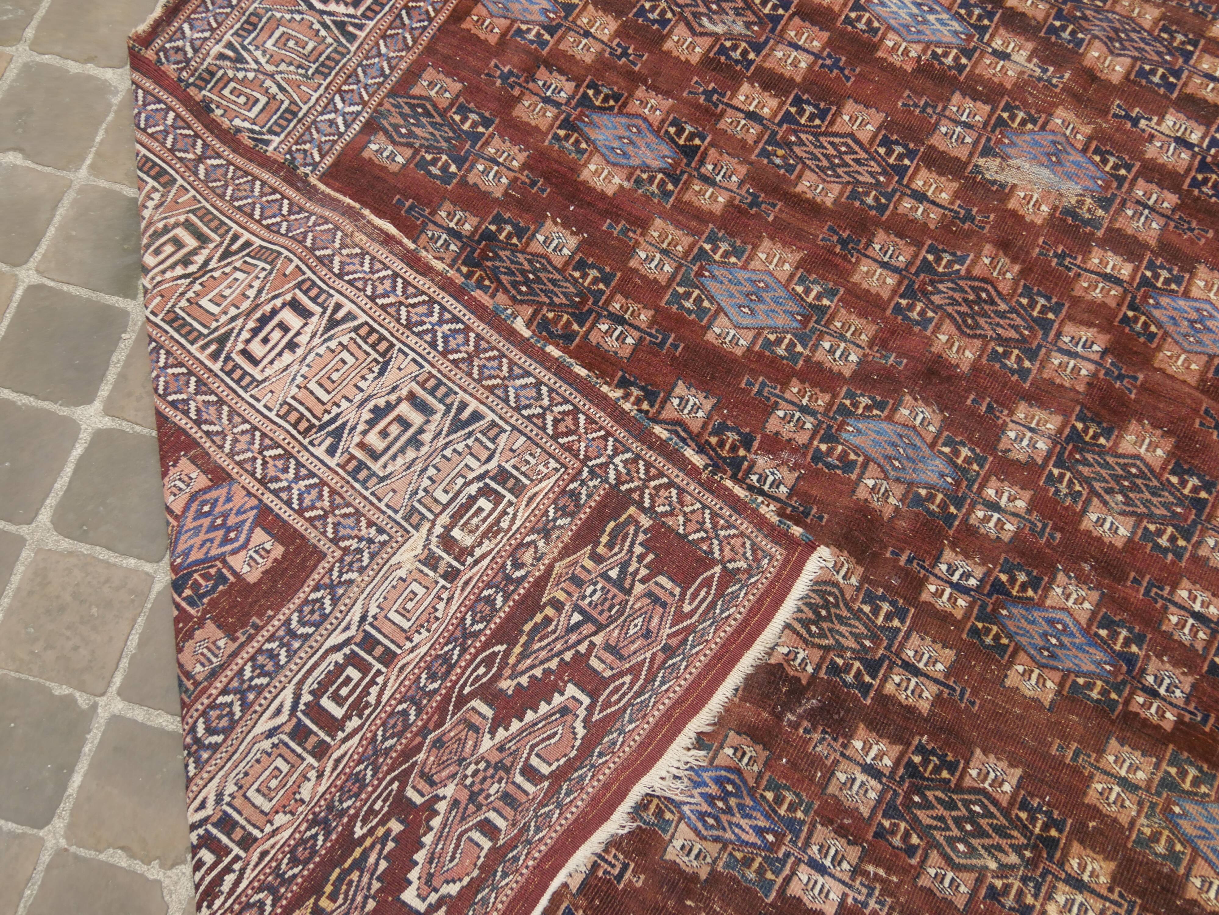 yamouth handmade old oriental rug 395 x 226 cm