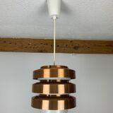 Scandinavian copper pendant lamp by MetallDrucker 60s