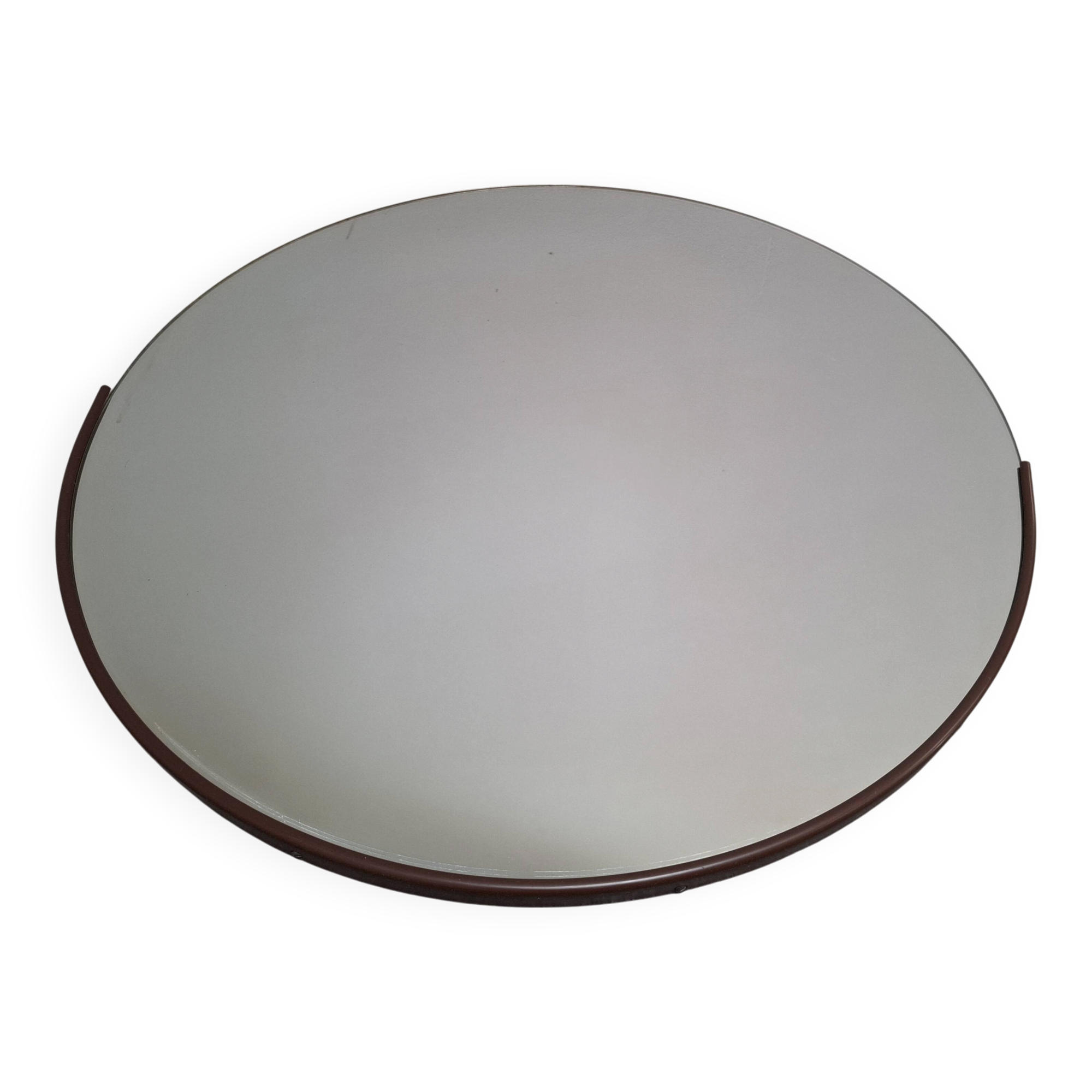 1970s Czechoslovakian Mid-Century Modern Round Wall Mirror