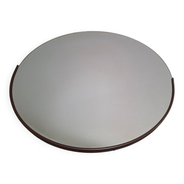 1970s Czechoslovakian Mid-Century Modern Round Wall Mirror