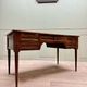 Louis XVI Style Mahogany Flat Desk With Zippers XIX Eme Century