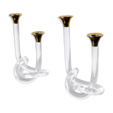 Pair of candle holders Dorothy Thorpe, lucite, 1970