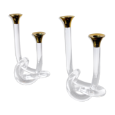 Pair of candle holders Dorothy Thorpe, lucite, 1970