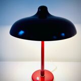 VEB Leuchtenbau - Lutz Rudolph - Glossy Red mushroom Desk lamp