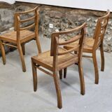 3 chaises style Pierre Cruège 1940 1950
