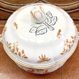 Old Longchamp vegetable soup tureen with Moustiers Olerys decor 2