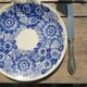 Assiette fleurs bleues Poland