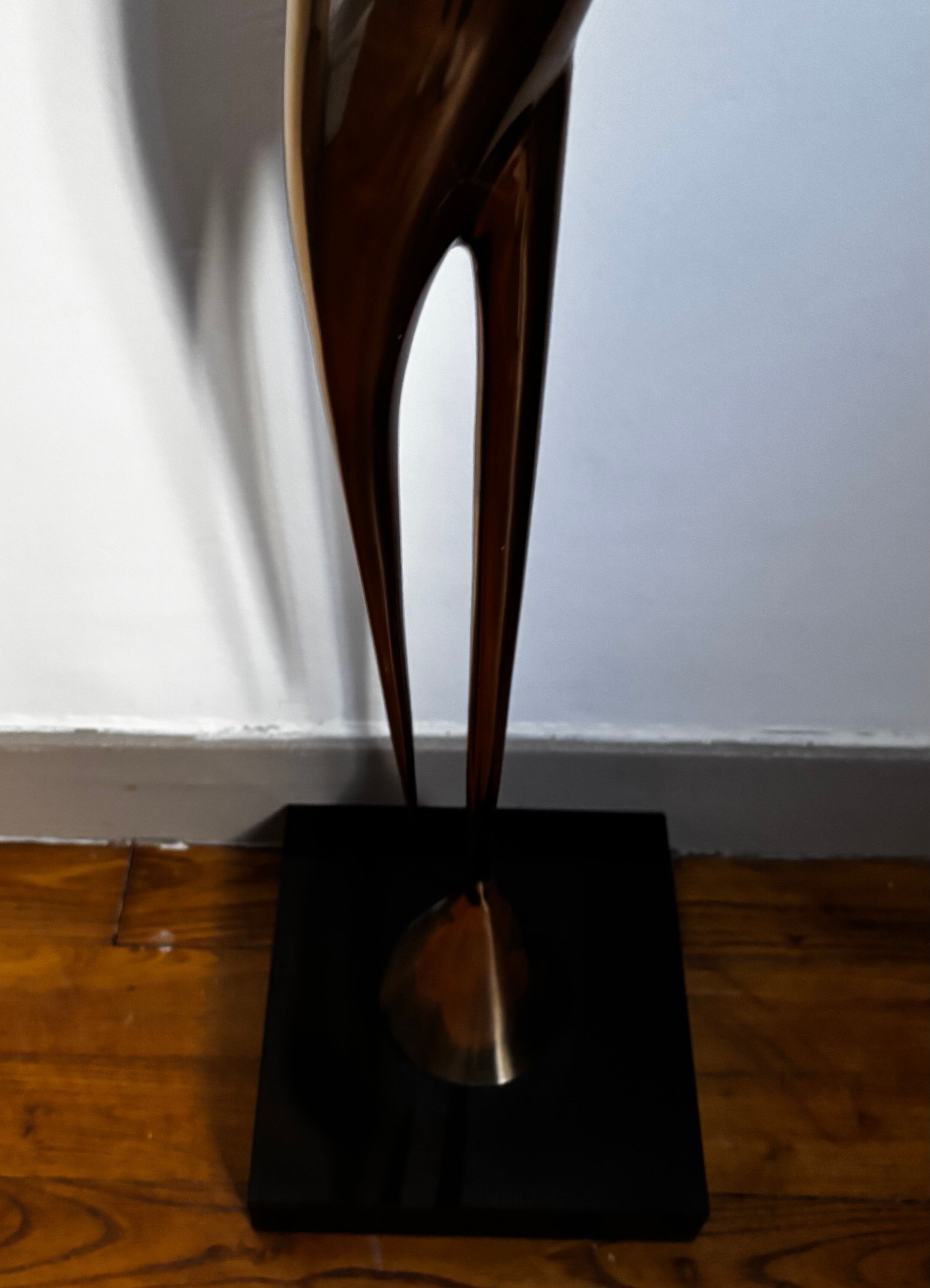 Lamp "Héron" signed René Broissand