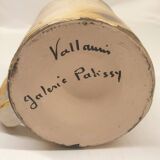 Four enameled ceramic cups Galerie Palissy in Vallauris