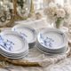 6 antique flat plates in Saint-Amand earthenware (Nord)