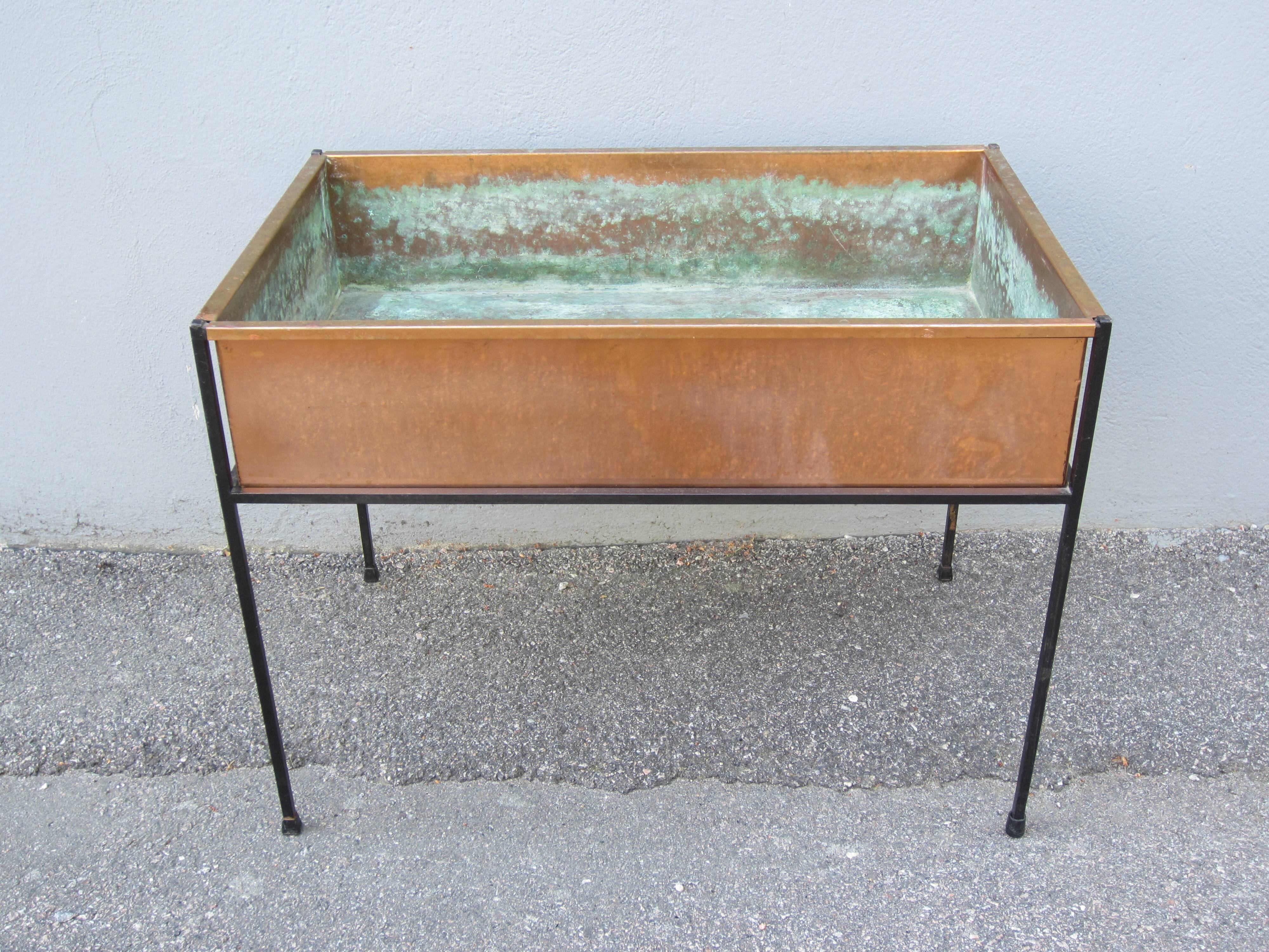 Scandinavian copper planter by Hans-Agne Jakobsson