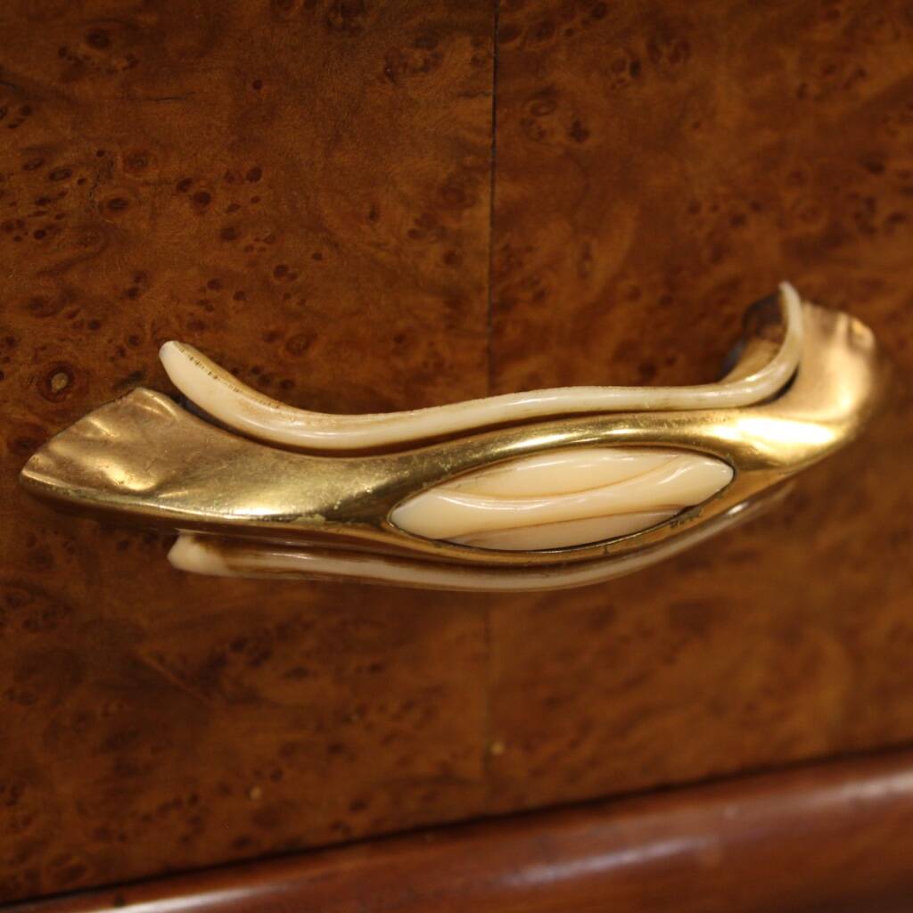 Italian wood design cheval mirror from 70s