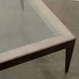 Bespoke shagreen and brass coffee table