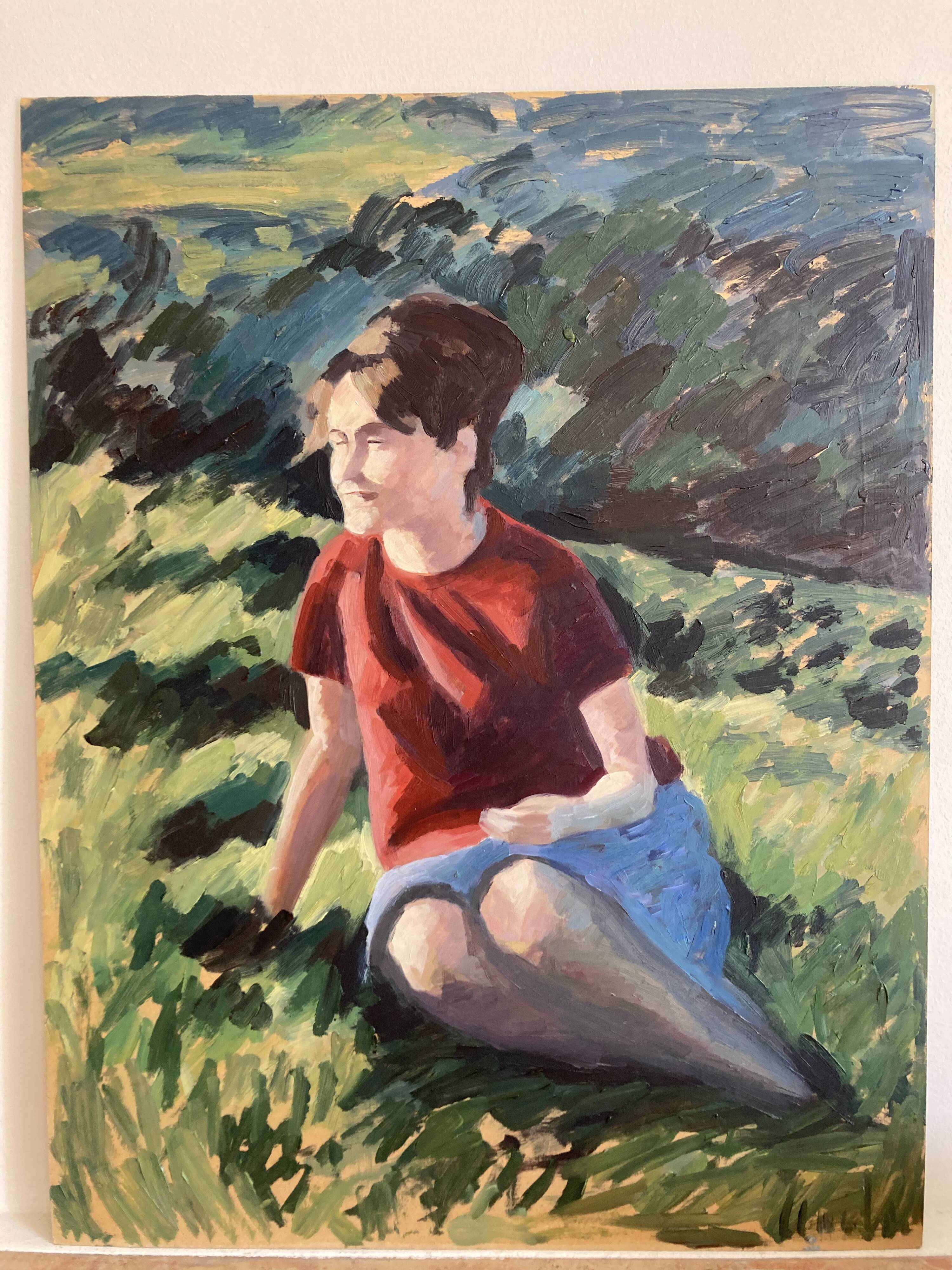 Woman in the grass
