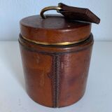 Vintage cigarette holder 1960 Longchamp leather horse - 11 x 10 cm