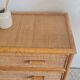 Vintage rattan chest of drawers