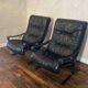 Pair of vintage Westnofa Siesta armchairs by Ingmar Relling 1960.