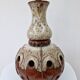Vintage 60-70's sun lamp ceramic fat lava style functional