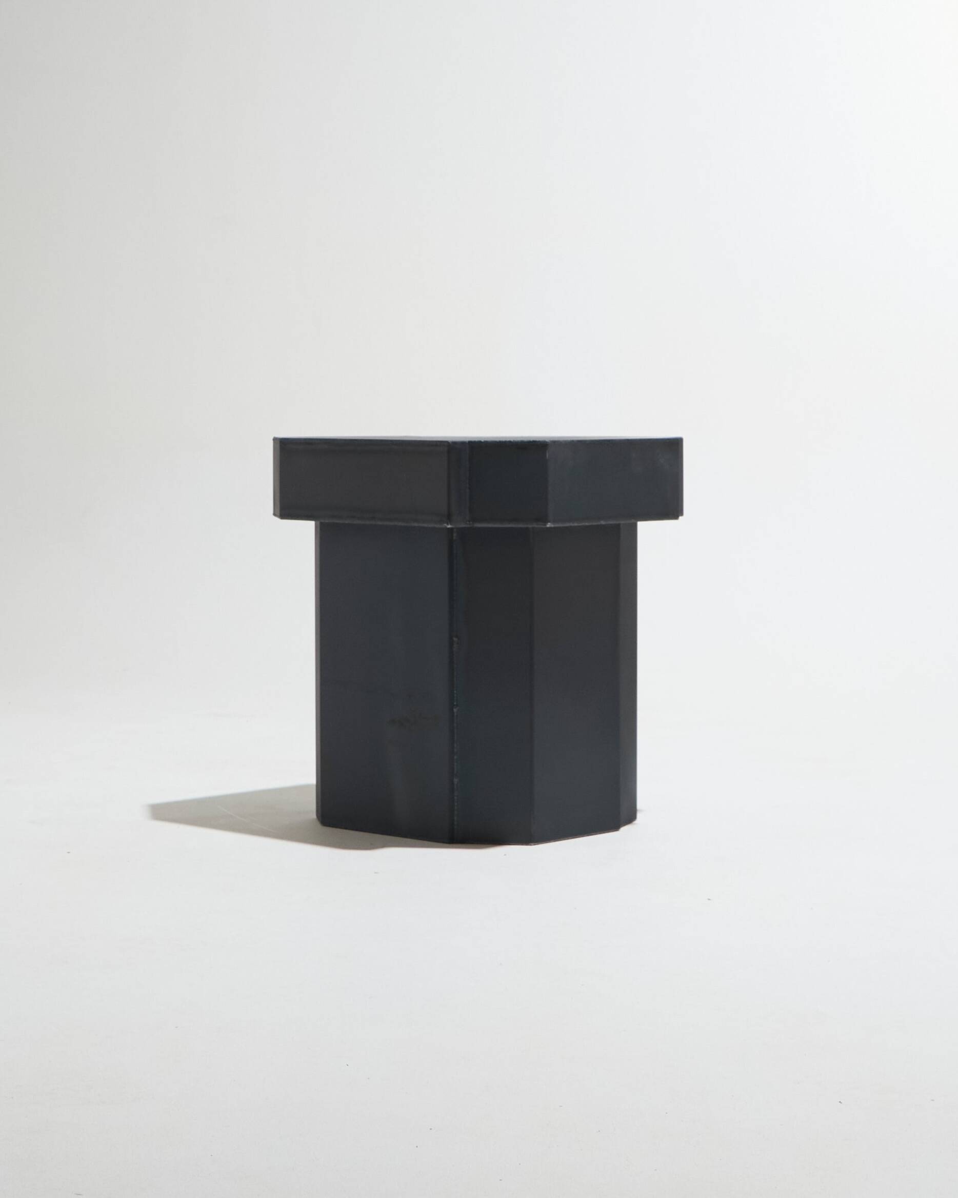 Funki raw steel stool
