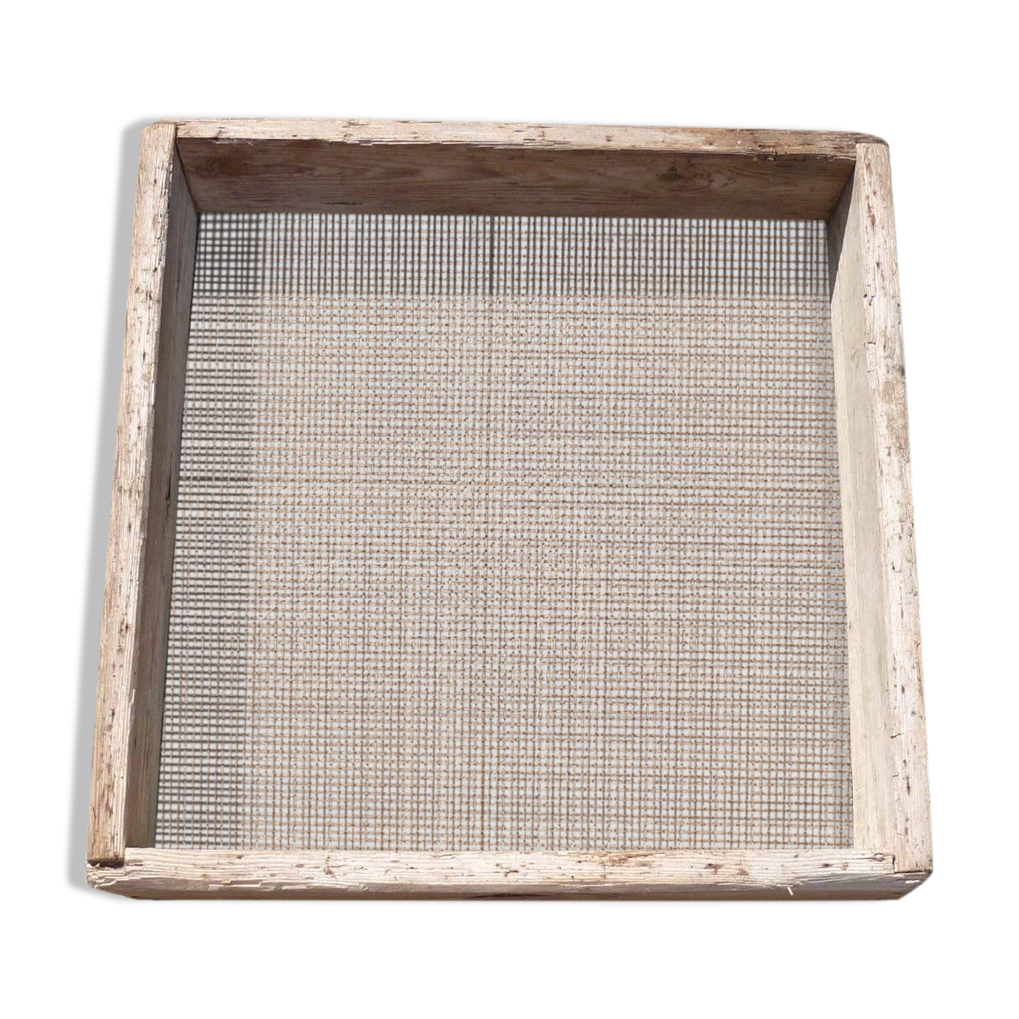 Old wooden mason sieve