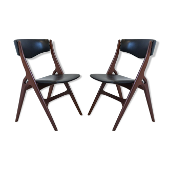 Paire de chaises scandinaves 1960