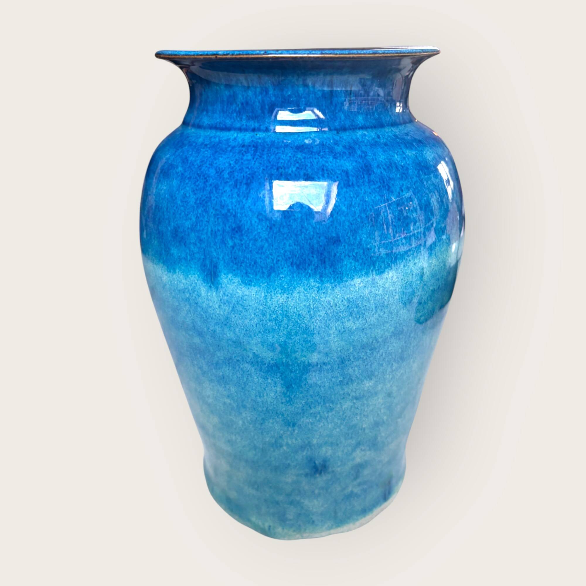 Accolay decorative vase, French ceramic 1960