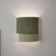 Small blonde wall light - shades of green