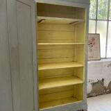 Blue patinated cap cabinet