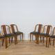 Art Deco Dining Chairs Gondola, Rene Melin, France, 1930s, Set of 6