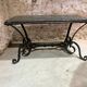 Robert merceris coffee table in wrought iron and 1940s marble