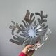 Designer metal fruit bowl