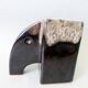 Mid Century Modern Pottery Elephant Vase: Handmade Ceramic