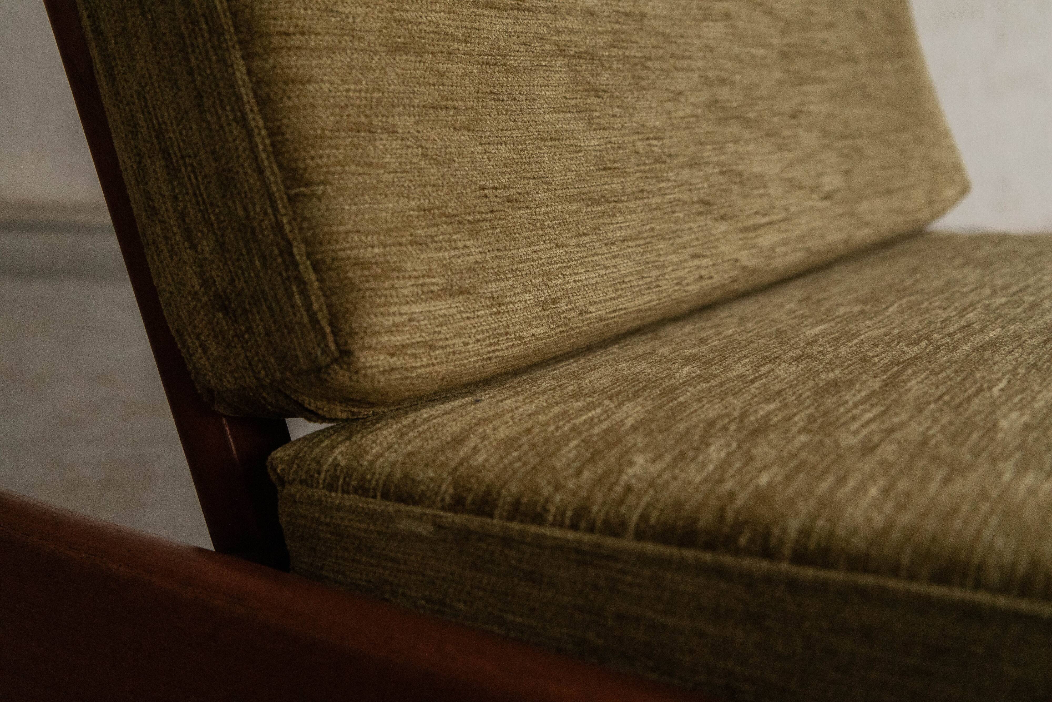 Set of 2 paperknife easy chairs by Kai Kristiansen, Denmark, 1960's