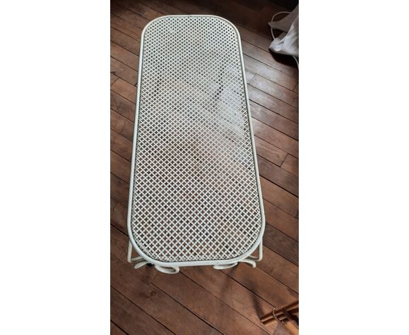 Garden forged iron coffee table