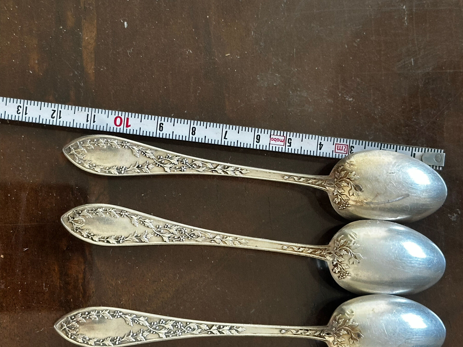 10 silver coffee or tea spoons - around 1900 - 17 g/spoon