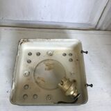 Vintage glass square wall lamp