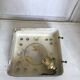 Vintage glass square wall lamp