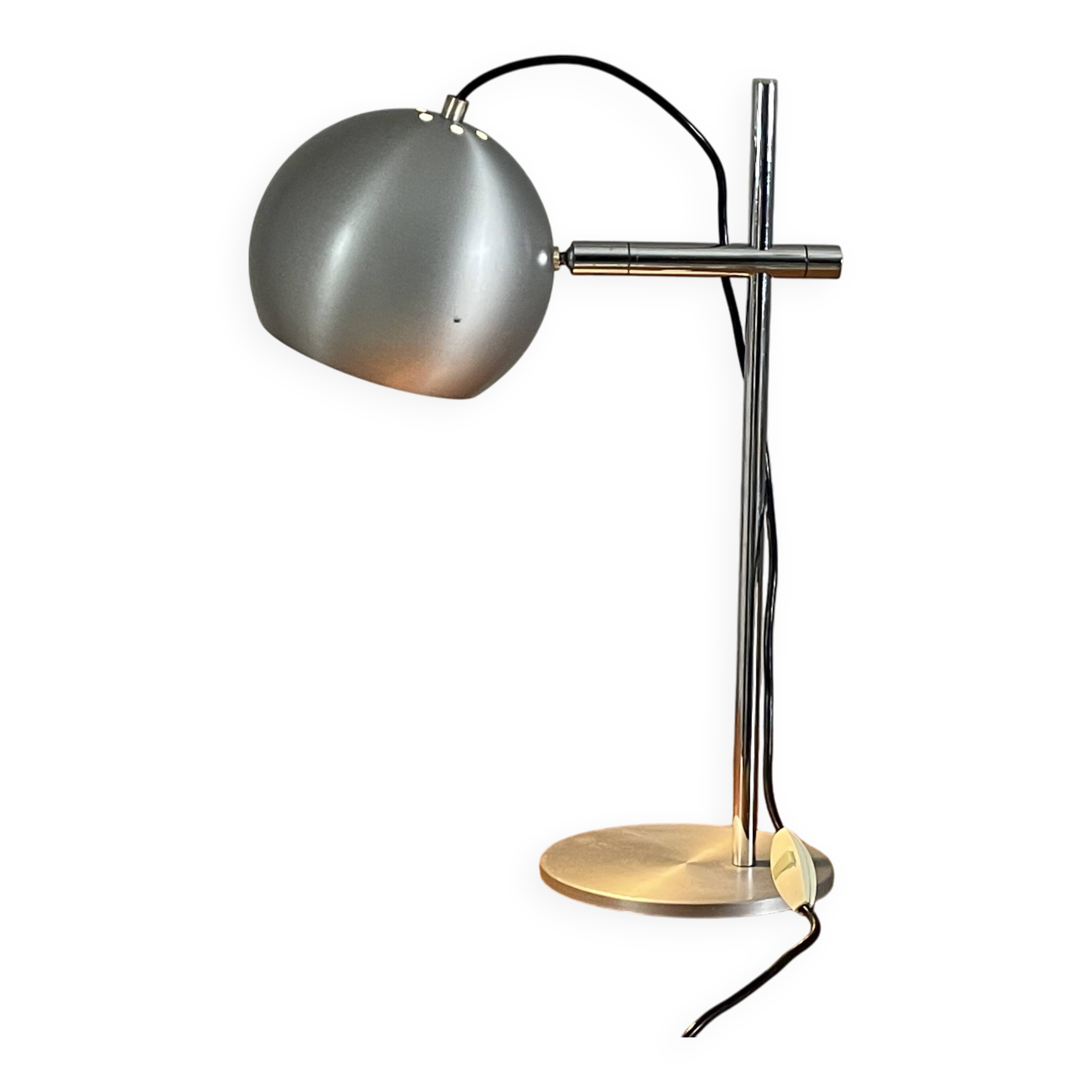 Vintage metal lamp from the 1970s