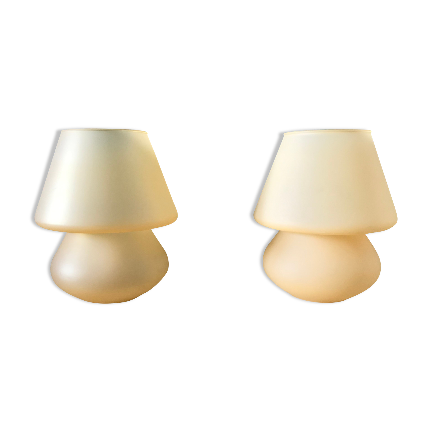 Pair of vintage bedside lamps