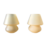 Pair of vintage bedside lamps