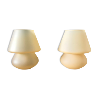 Pair of vintage bedside lamps