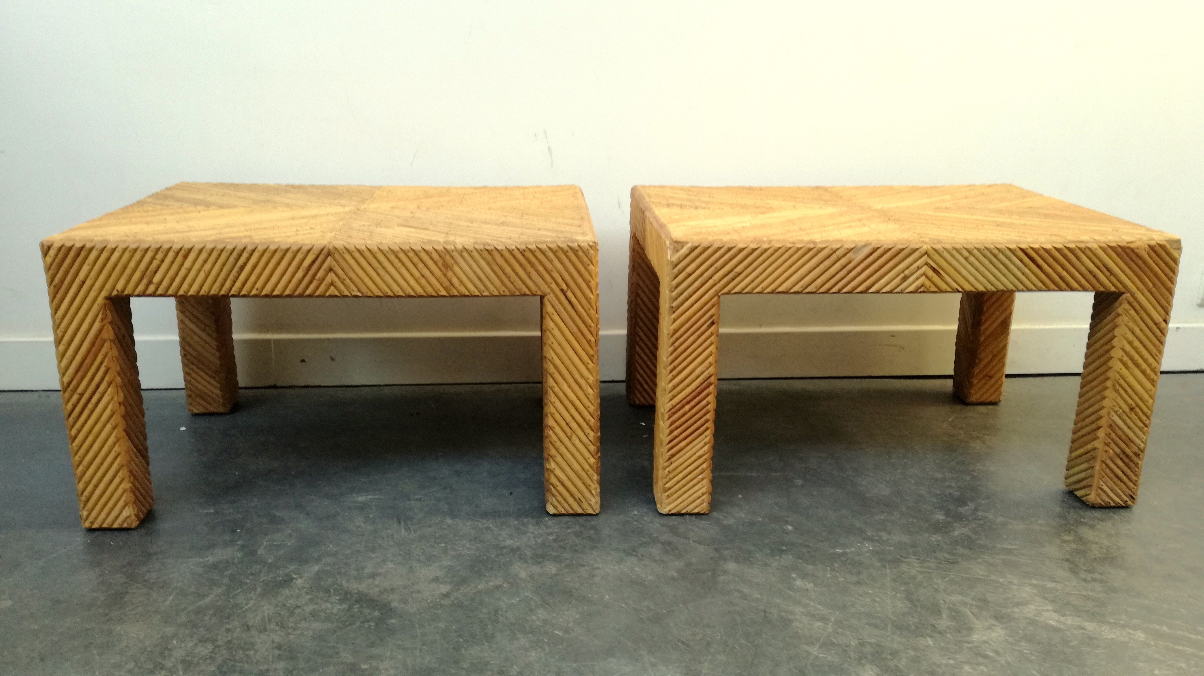 Pair coffee tables Lived del sol 1970