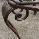 Wrought iron sofa bench