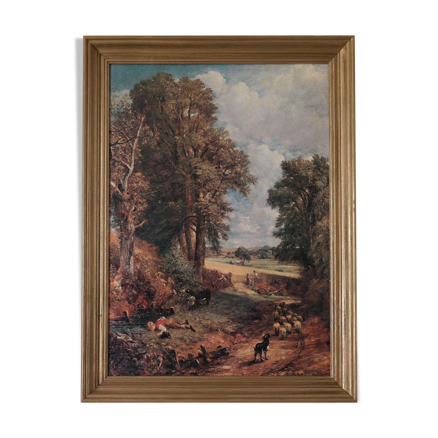 Painting old gilded frame campaign scene